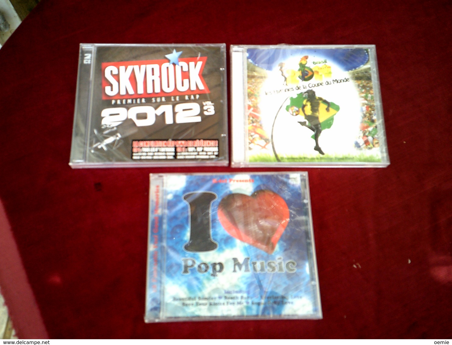 COLLECTION DE 3 CD ALBUMS  DE COMPILATION ° POP MUSIC + LES HYMNES DE LA COUPE DU MONDE + SKYROCK 2012 VOL 3 DOUBLE CD - Vollständige Sammlungen