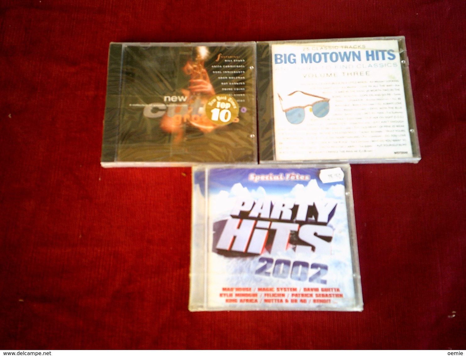 COLLECTION DE 3 CD ALBUMS  DE COMPILATION ° PARTY HITS 2002 + NEW CUT GROOVE + BIG MOTOWN HITS - Complete Collections