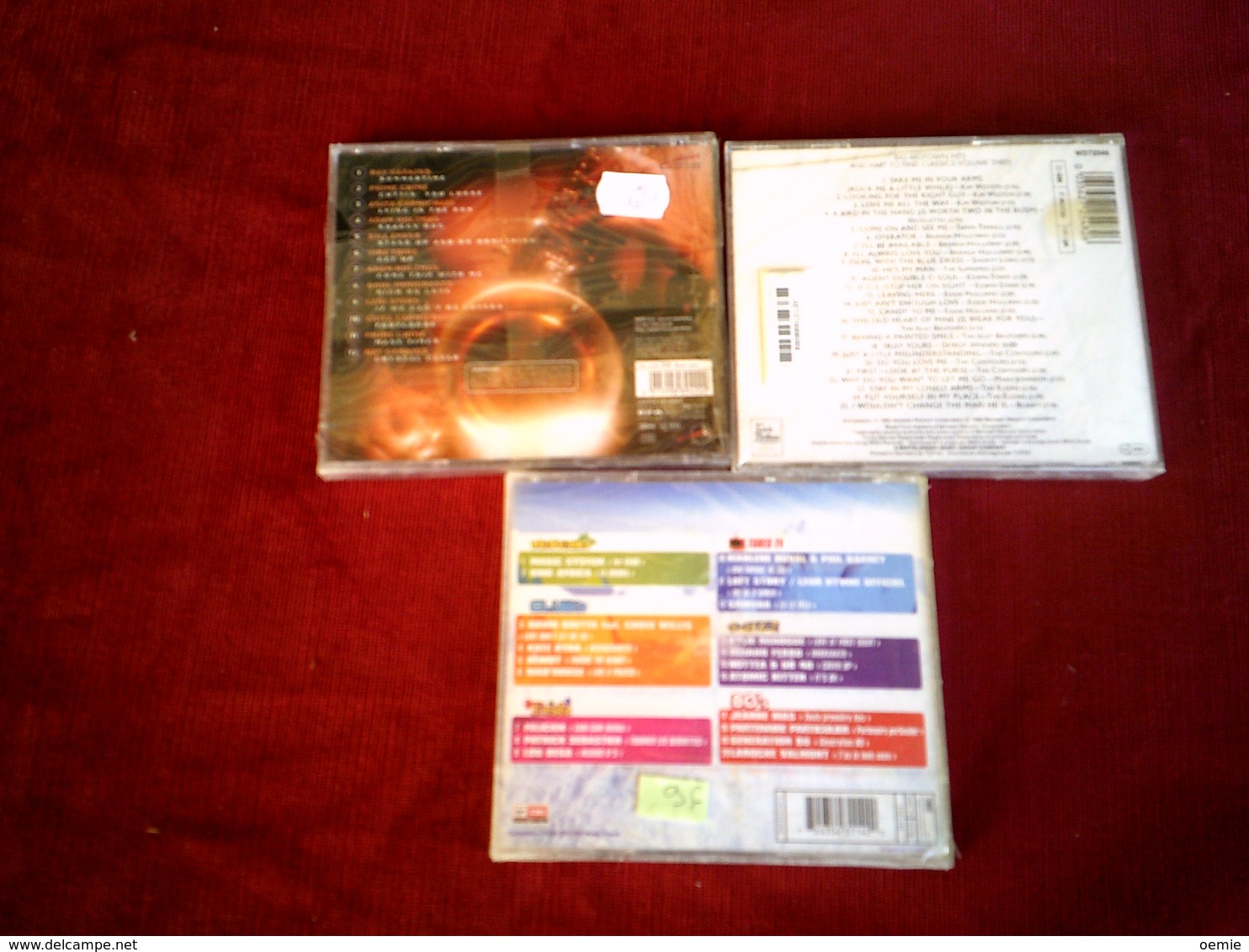 COLLECTION DE 3 CD ALBUMS  DE COMPILATION ° PARTY HITS 2002 + NEW CUT GROOVE + BIG MOTOWN HITS - Volledige Verzamelingen