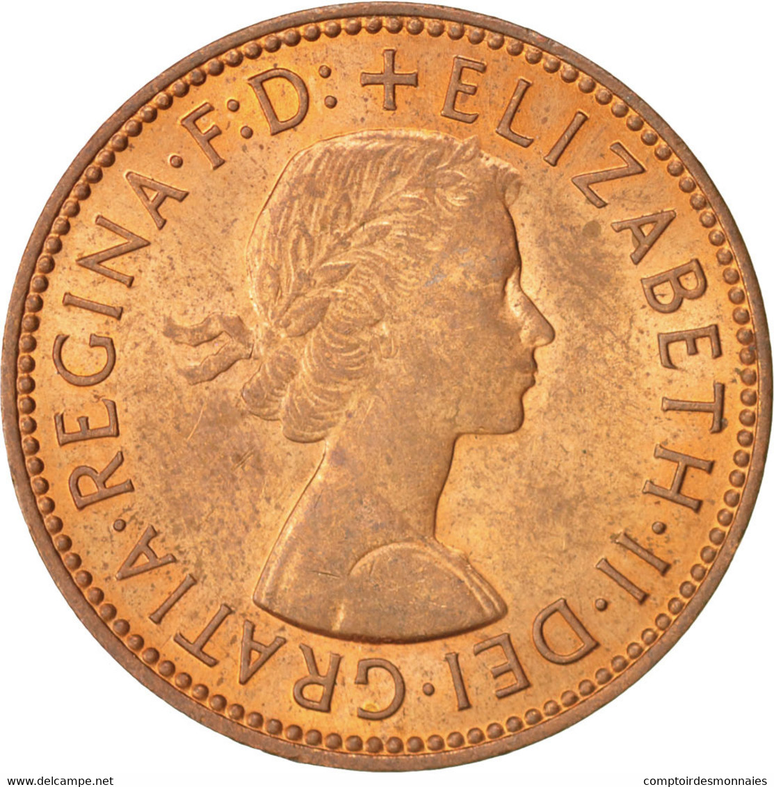 Monnaie, Grande-Bretagne, Elizabeth II, 1/2 Penny, 1967, SPL, Bronze, KM:896 - C. 1/2 Penny