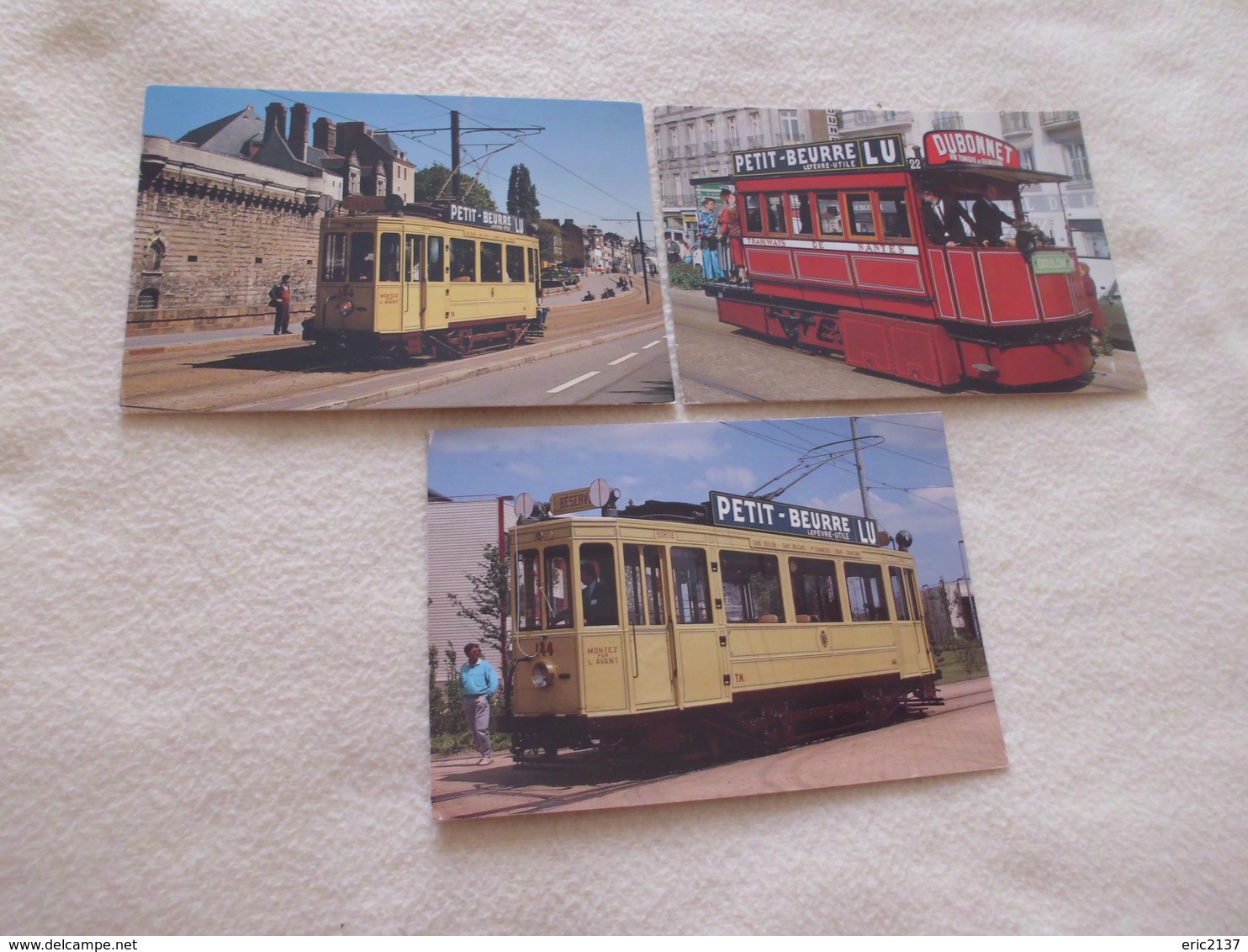 LOT DE  3 CARTES NOSTALGIE DU PASSE ..AUTOMOTRICE MEKARSKI (1) Et MOTRICE 44 (2) - Tramways