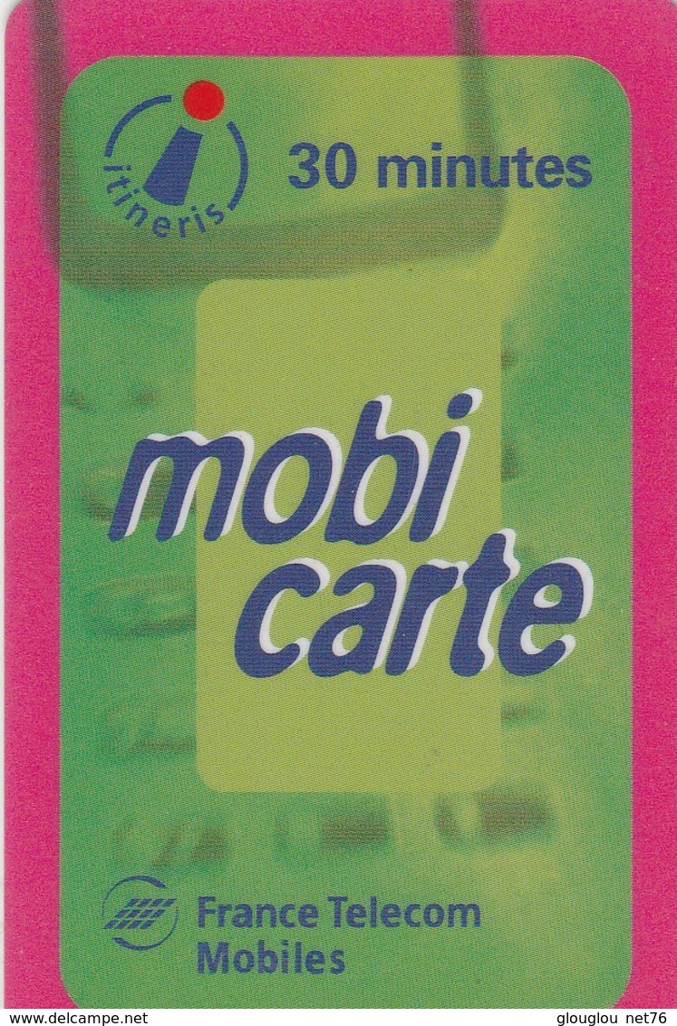 MOBICARTE  RECHARGE  30 MN - Mobicartes (recharges)
