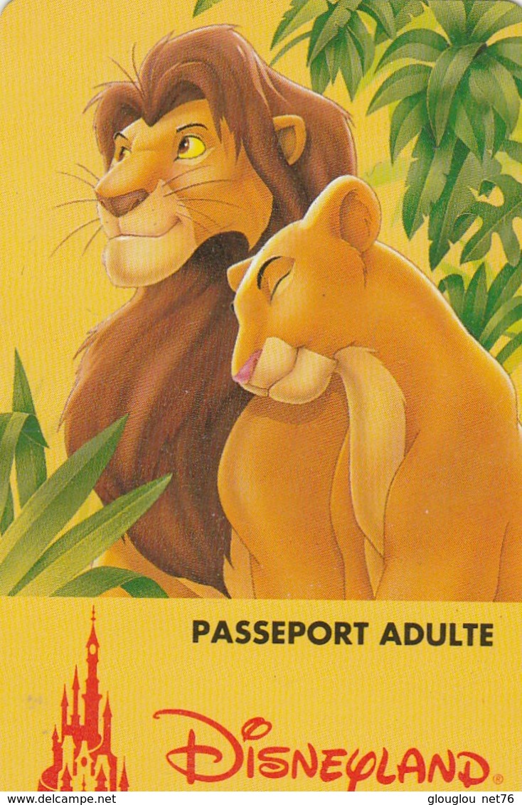 PASSEPORT DINEYLAND  ADULTE - Passeports Disney