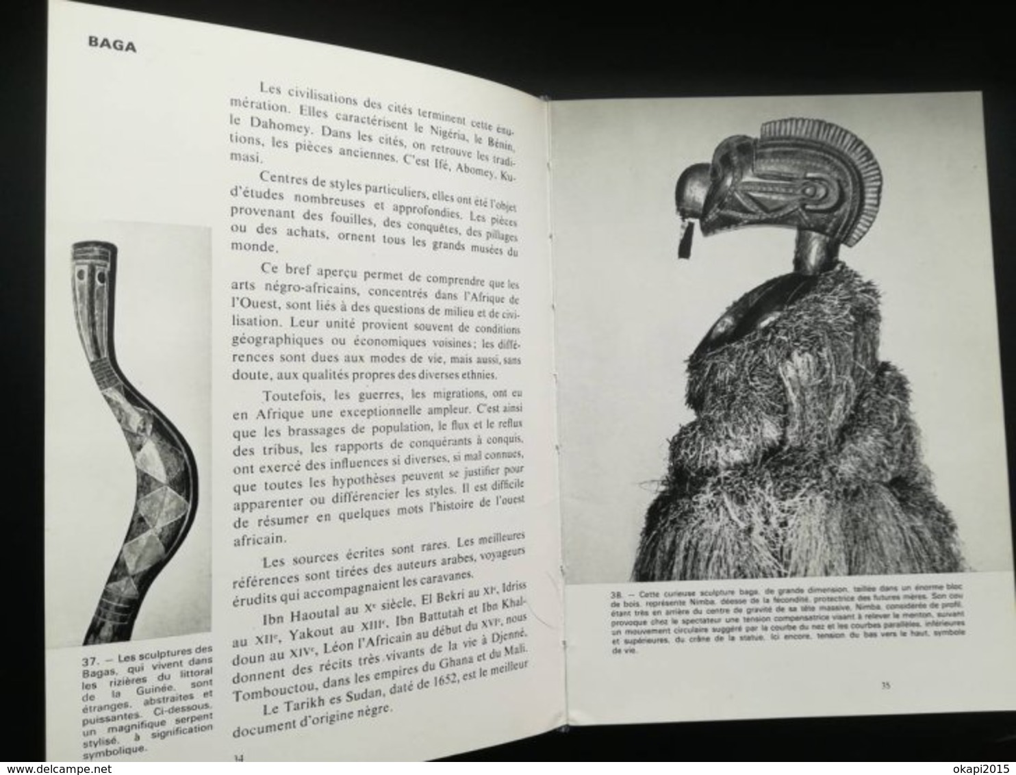 AFRIQUE DE L ' OUEST BERCEAU DE L' ART NÈGRE VIEUX LIVRE DE 1963 ARTS AFRIQUE NOIRE QLQS PAGES CONGO COLONIE  BELGIQUE