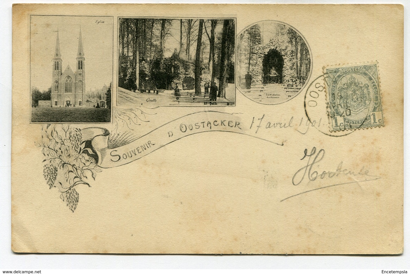 CPA - Carte Postale - Belgique - Souvenir D'Oostacker - 1901 (M7842) - Gent