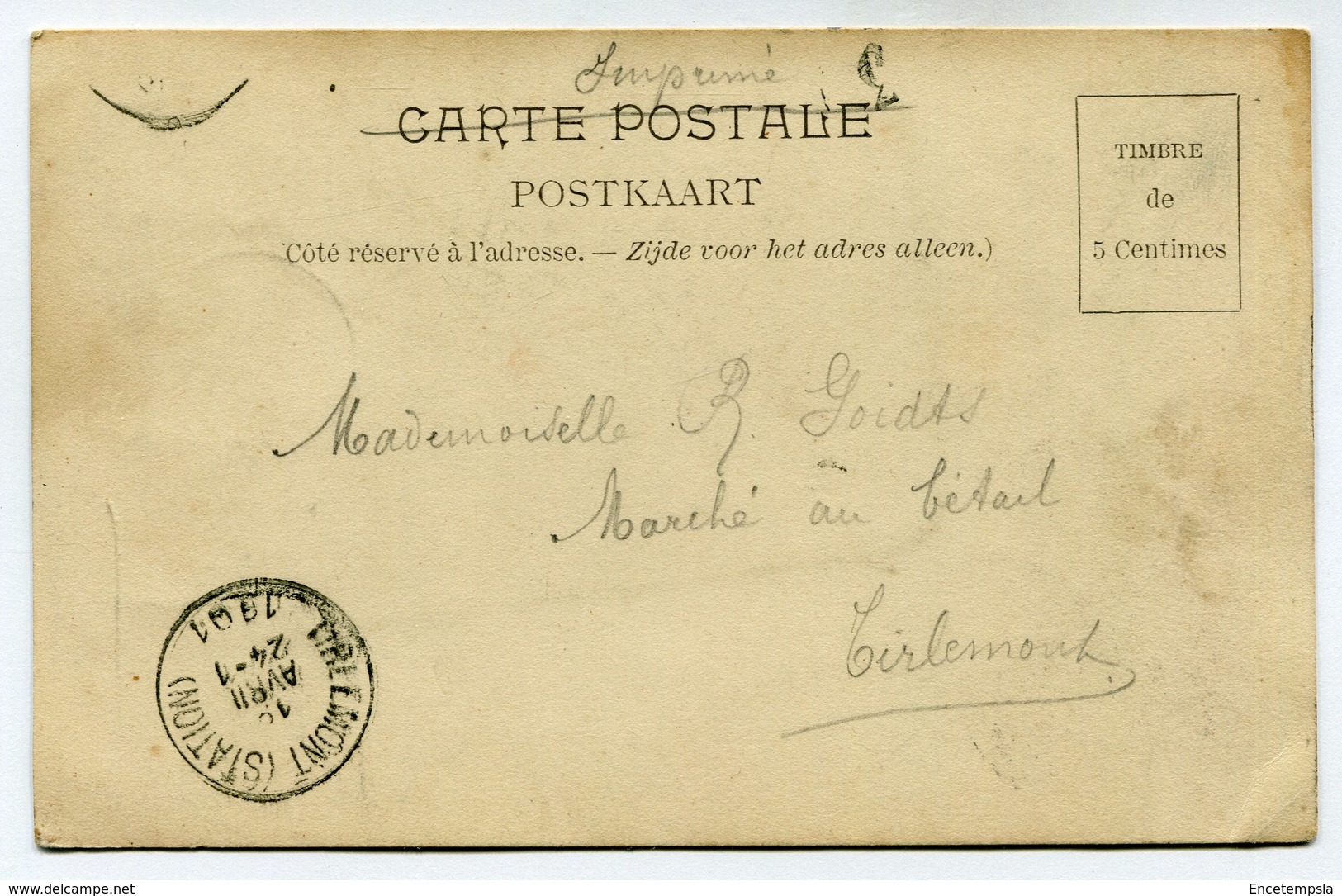 CPA - Carte Postale - Belgique - Souvenir D'Oostacker - 1901 (M7842) - Gent