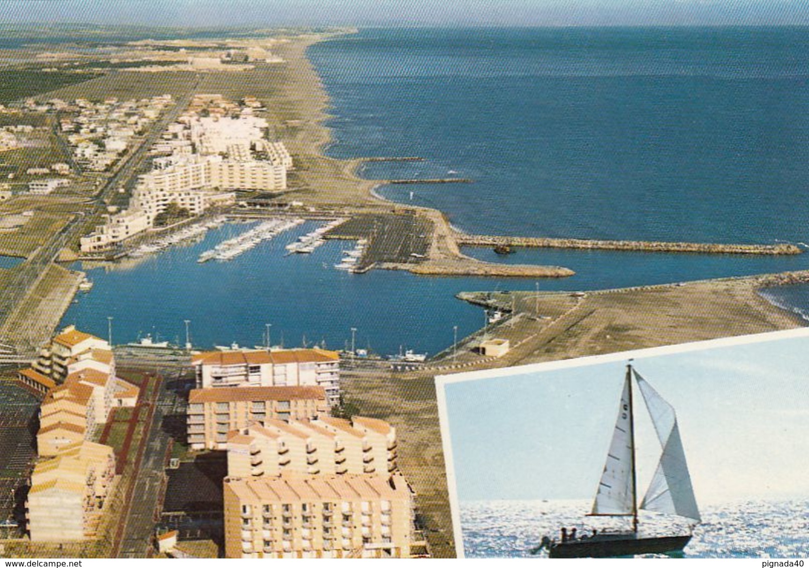 Cp , 66 , PORT-BARCARES , Vue Panoramique Du Port St-Ange Et Des étangs - Port Barcares