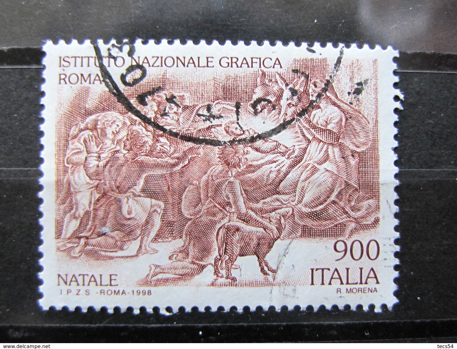 *ITALIA* USATO 1998 - NATALE ISTITUTO NAZIONALE GRAFICA - SASSONE 2390 - LUSSO/FIOR DI STAMPA - 1991-00: Usati