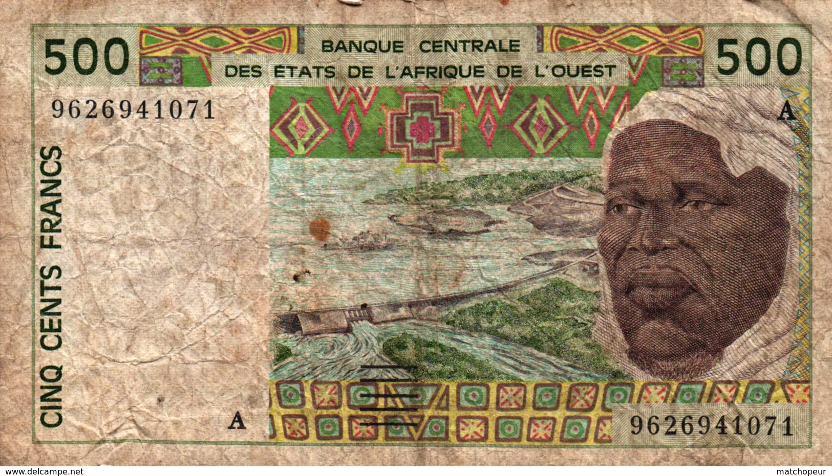 BILLET DE 500 FRANCS CFA - BCEAO - AFRIQUE DE L'OUEST - Autres - Afrique