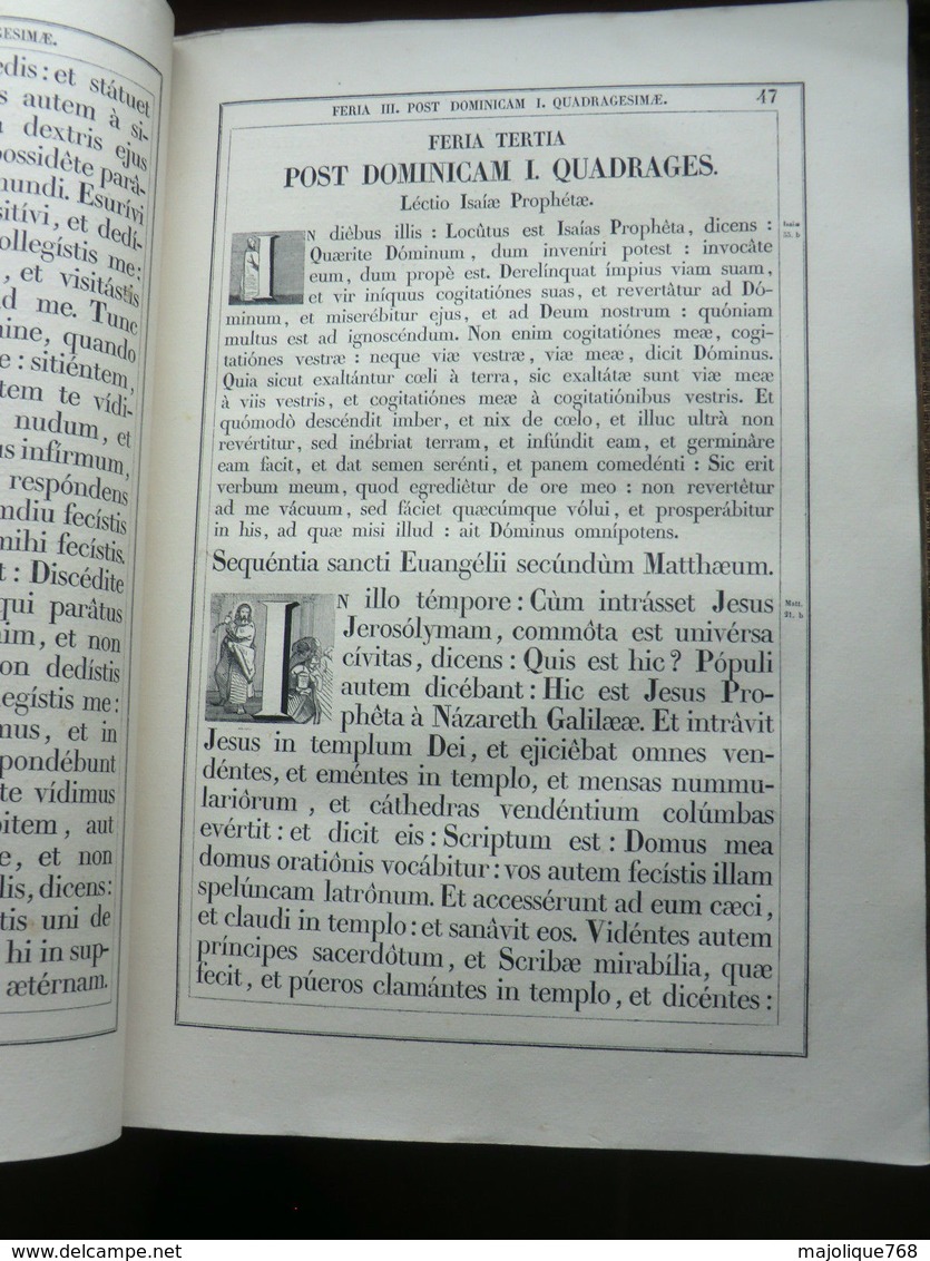 grand livre epistolae et evangelia totius anni de 1846 en latin -