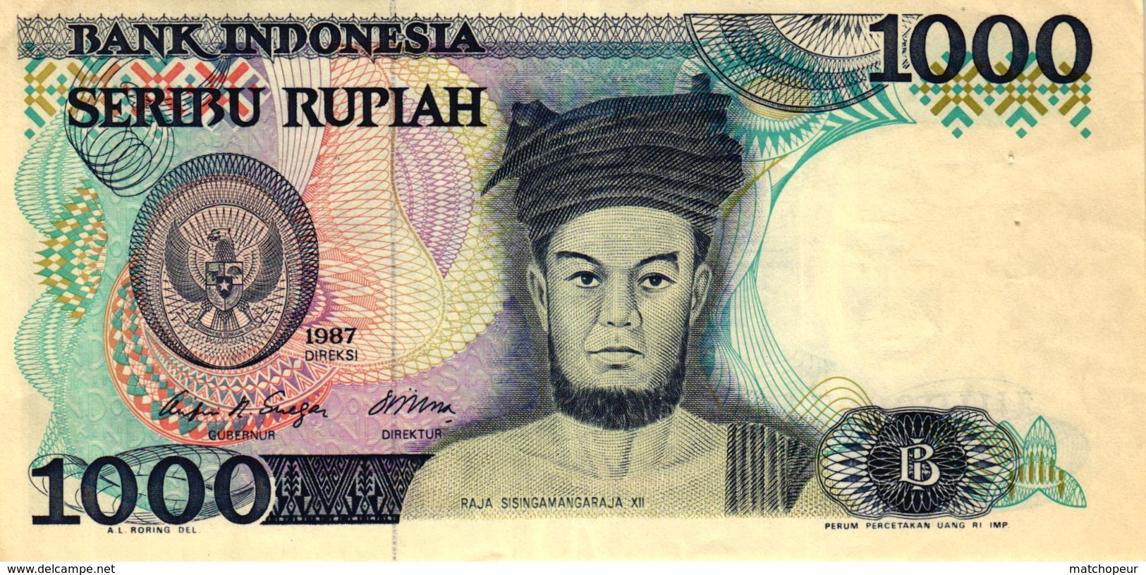 BILLET DE 1000 RUPIAH BANK INDONESIA - SERIBU RUPIAH - Indonesië