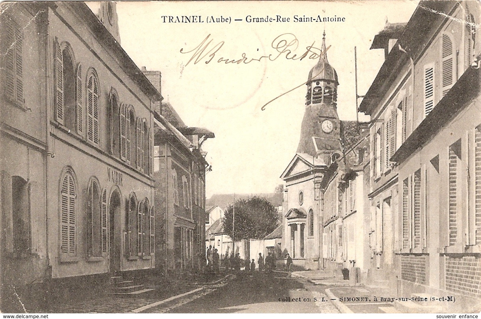 CPA Trainel Grande Rue Saint Antoine St 10 Aube - Other & Unclassified