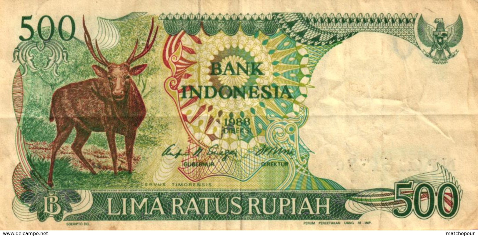 BILLET DE 500 LIMA RATUS RUPIAH - BANK INDONESIA - Indonesia