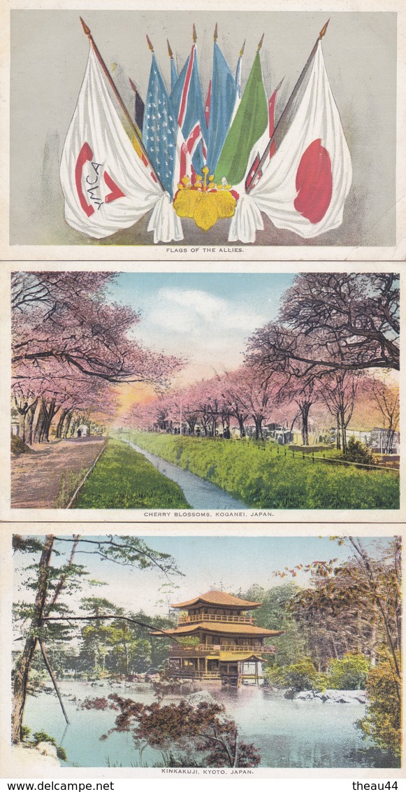 ¤¤  -  JAPON  -  Lot De 8 Cartes  - Drapeaux Des Alliés - Kyoto, Fuji Mountain Etc.........  -  ¤¤ - Autres & Non Classés