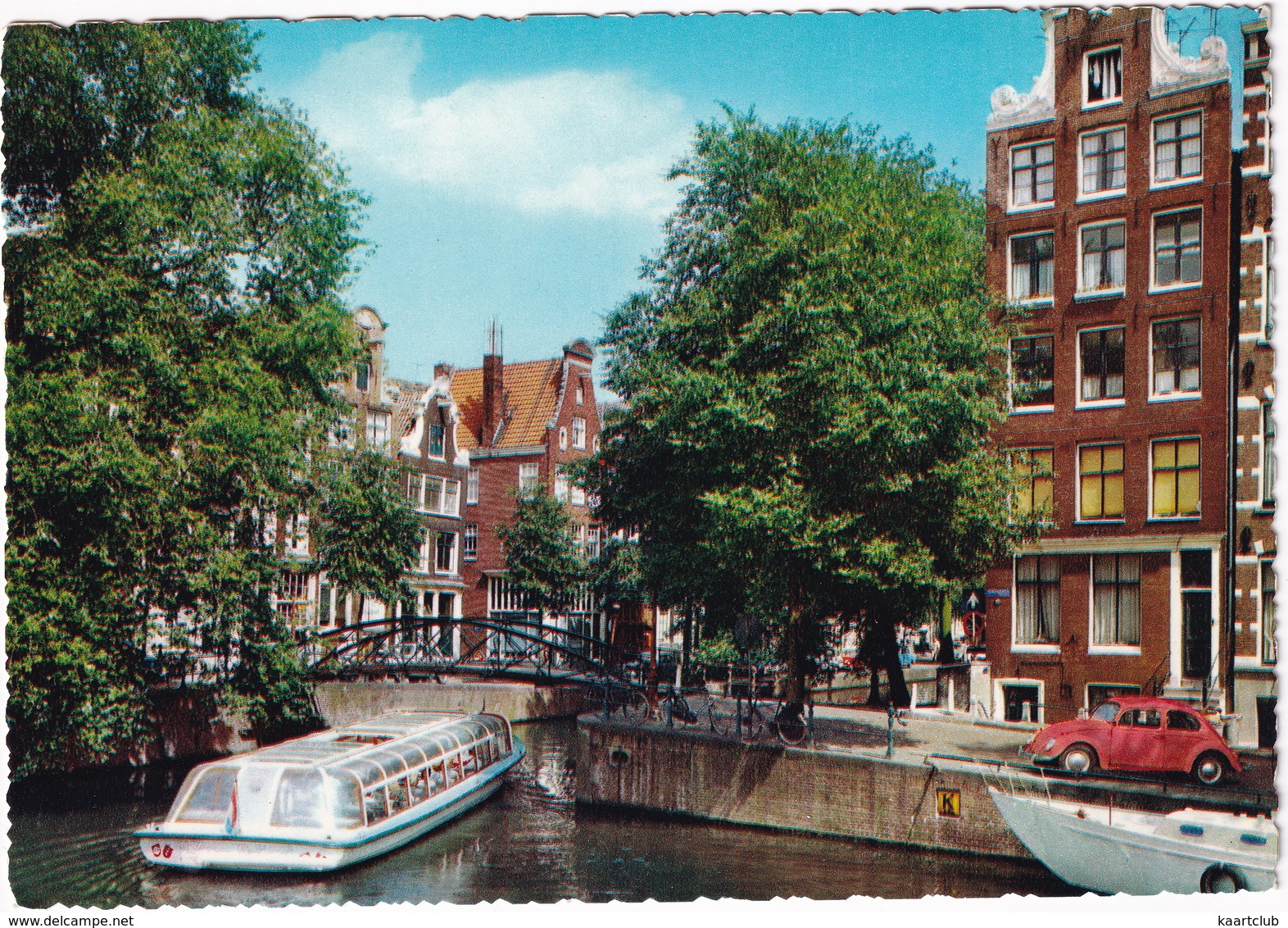 Amsterdam: VW 1200 KÄFER/COX/KEVER - CANALBOAT - Brouwersgracht - (Holland) - Toerisme