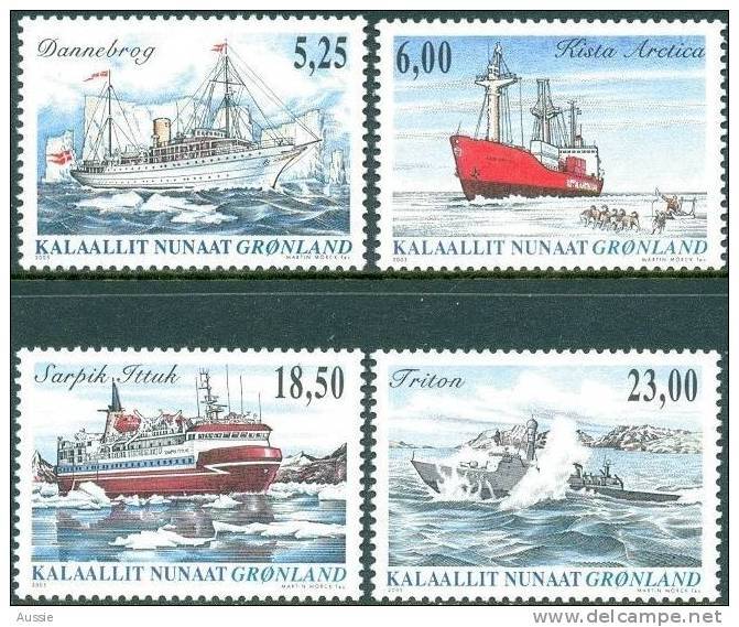 Groenland Greenland 2005 Yvertn° 420-23 *** MNH Cote 22 Euro Bateaux Ships Boten - Nuevos