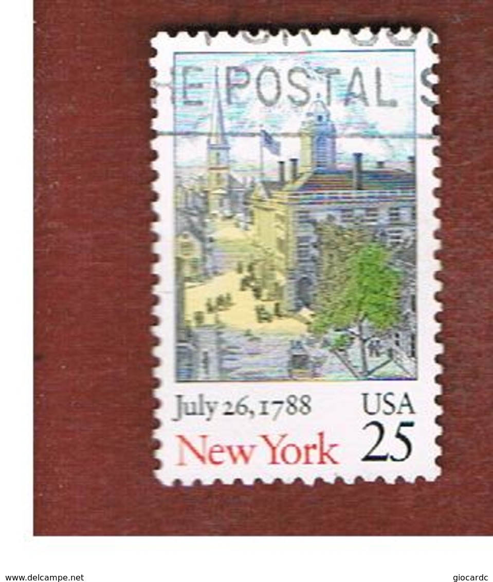 STATI UNITI (U.S.A.) - SG 2361 - 1988 NEW YORK  STATEHOOD BICENTENARY  - USED - Usati