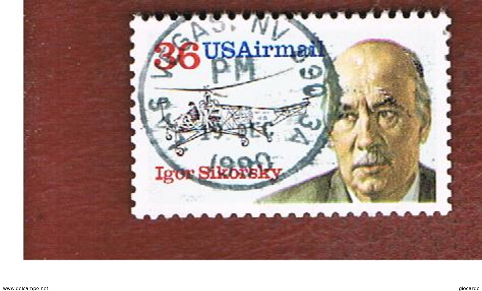 STATI UNITI (U.S.A.) - SG A2358  - 1988  AIR: PIONEERS (I. SIKORSKY) - USED - 3a. 1961-… Usati