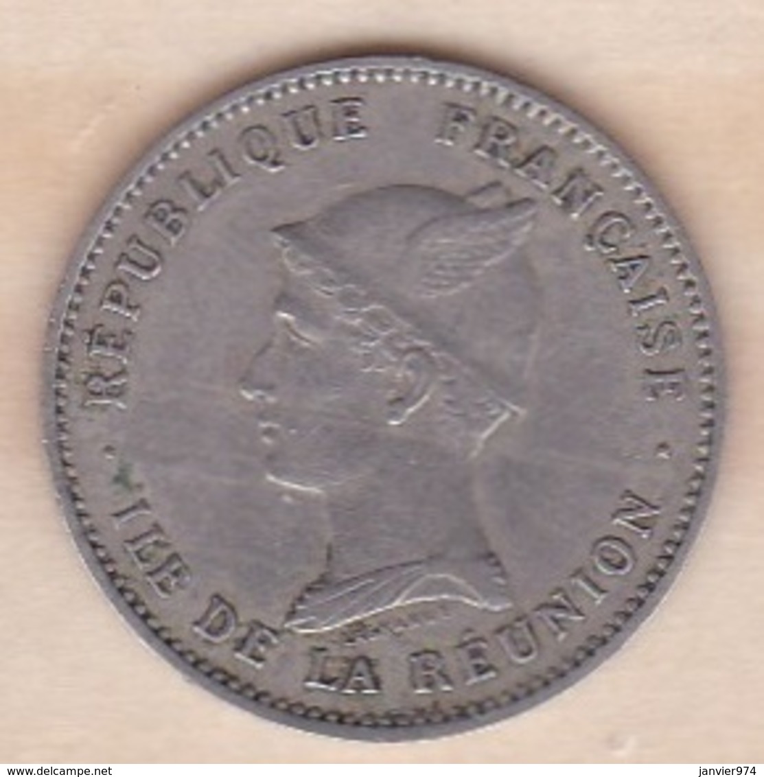 ILE DE LA REUNION. Bon Pour 50 CENTIMES 1896. Cupro Nickel - Riunione