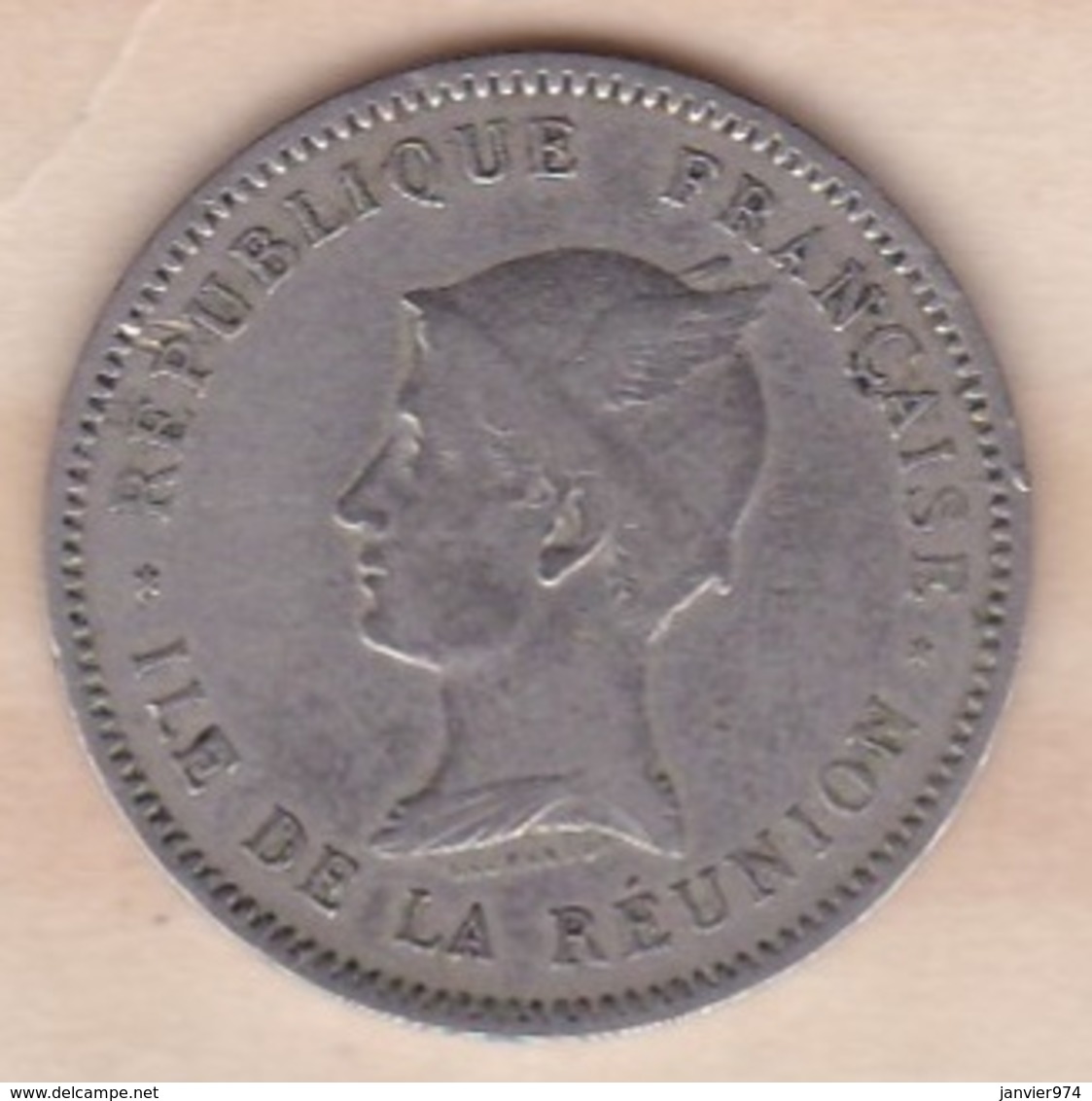 ILE DE LA REUNION. Bon Pour 1 Franc 1896. Cupro Nickel - Réunion