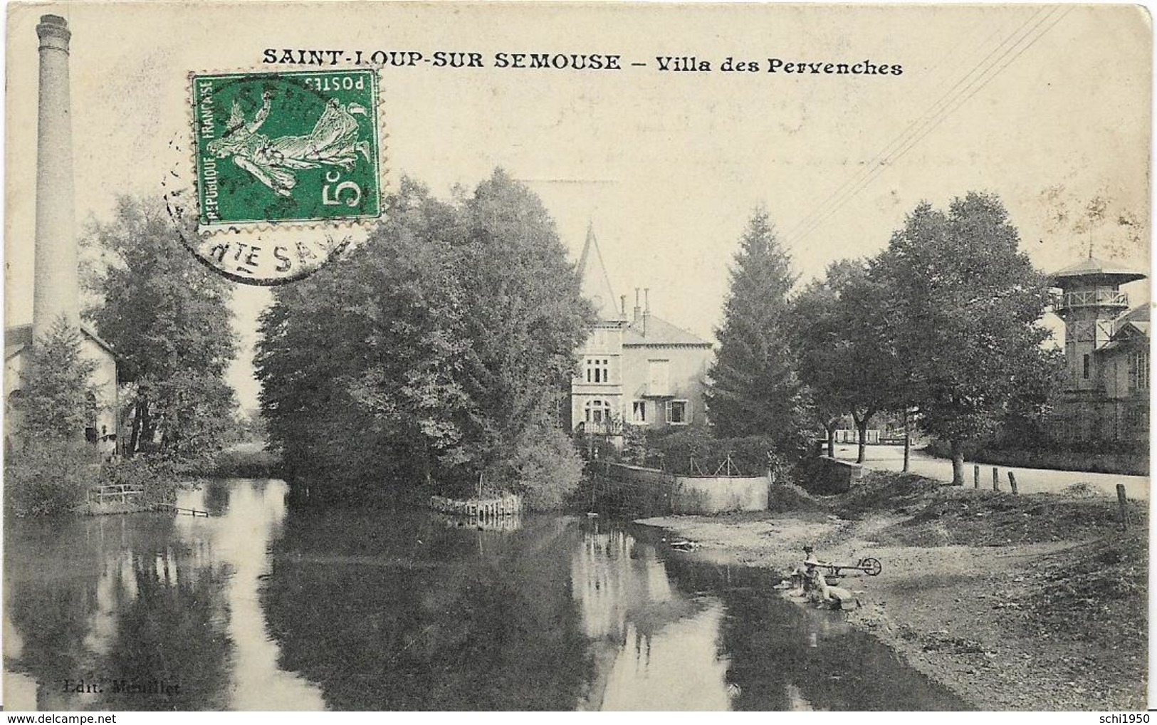 ~  JP  ~ 70   ~  SAINT  LOUP  SUR   SEMOUSE    ~  Villa Des Pervenches  + Laveuse Avec La Brouette - Autres & Non Classés