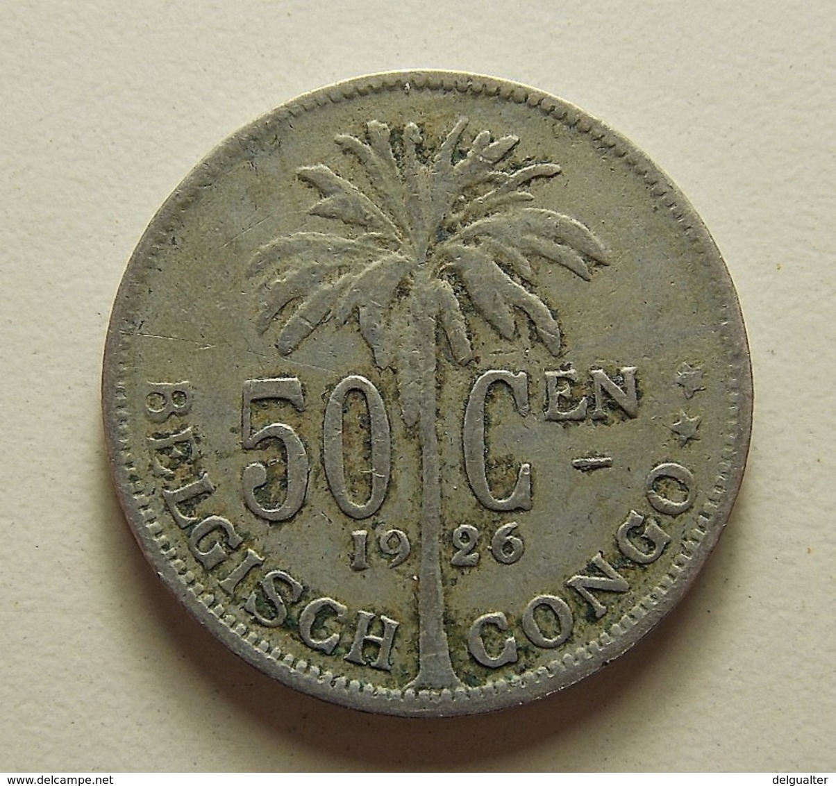 Belgian Congo 50 Centimes 1926 - 1910-1934: Albert I.