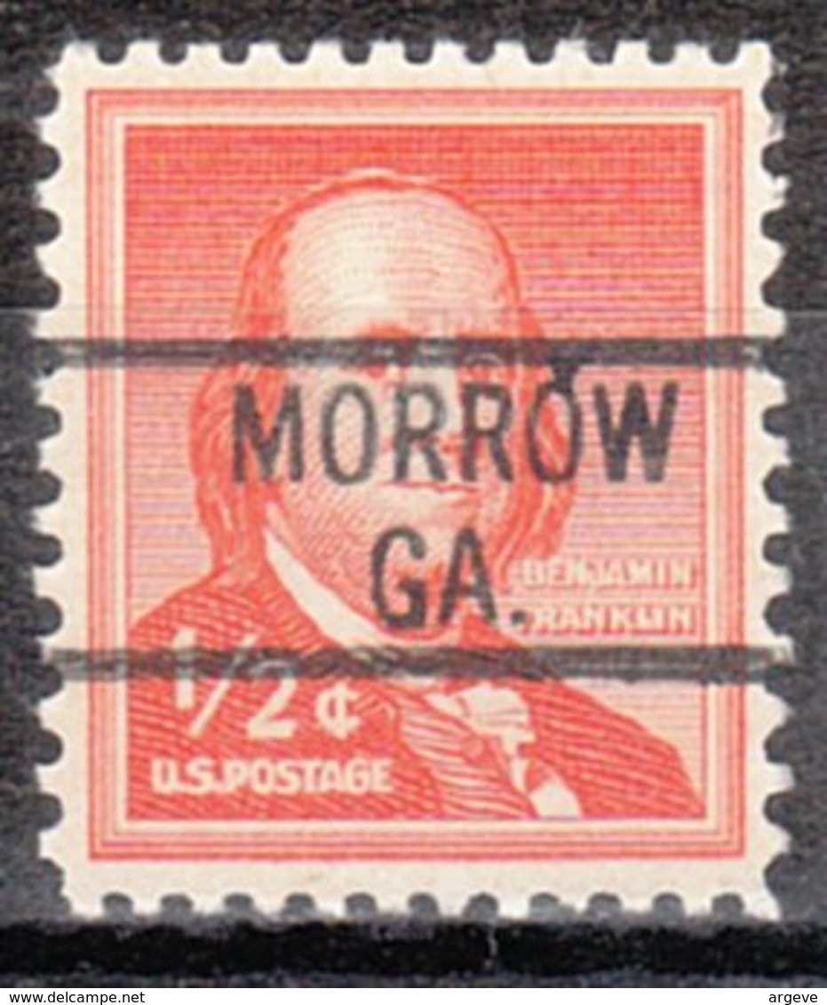 USA Precancel Vorausentwertung Preo, Locals Georgia, Morrow 819 - Precancels