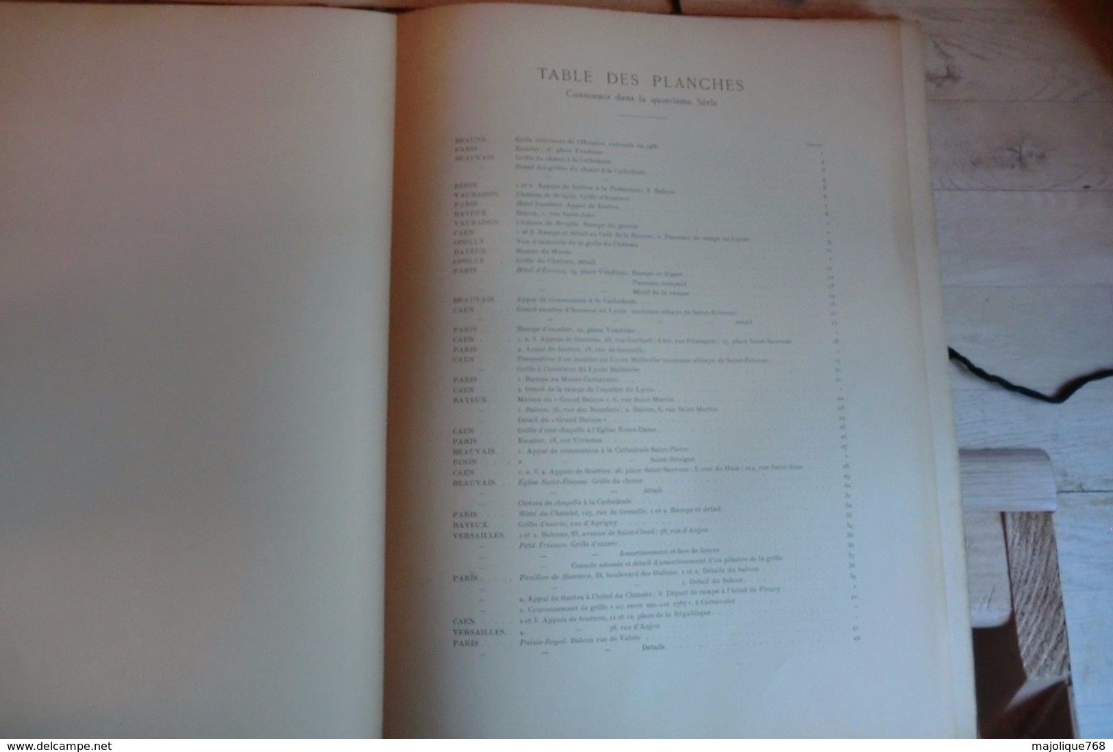 Documents De Ferronnerie Ancienne-époques Louis XV & Louis XVI Publié Par F. Contet à Paris 1912 - Quatrième Série - - Autres Plans
