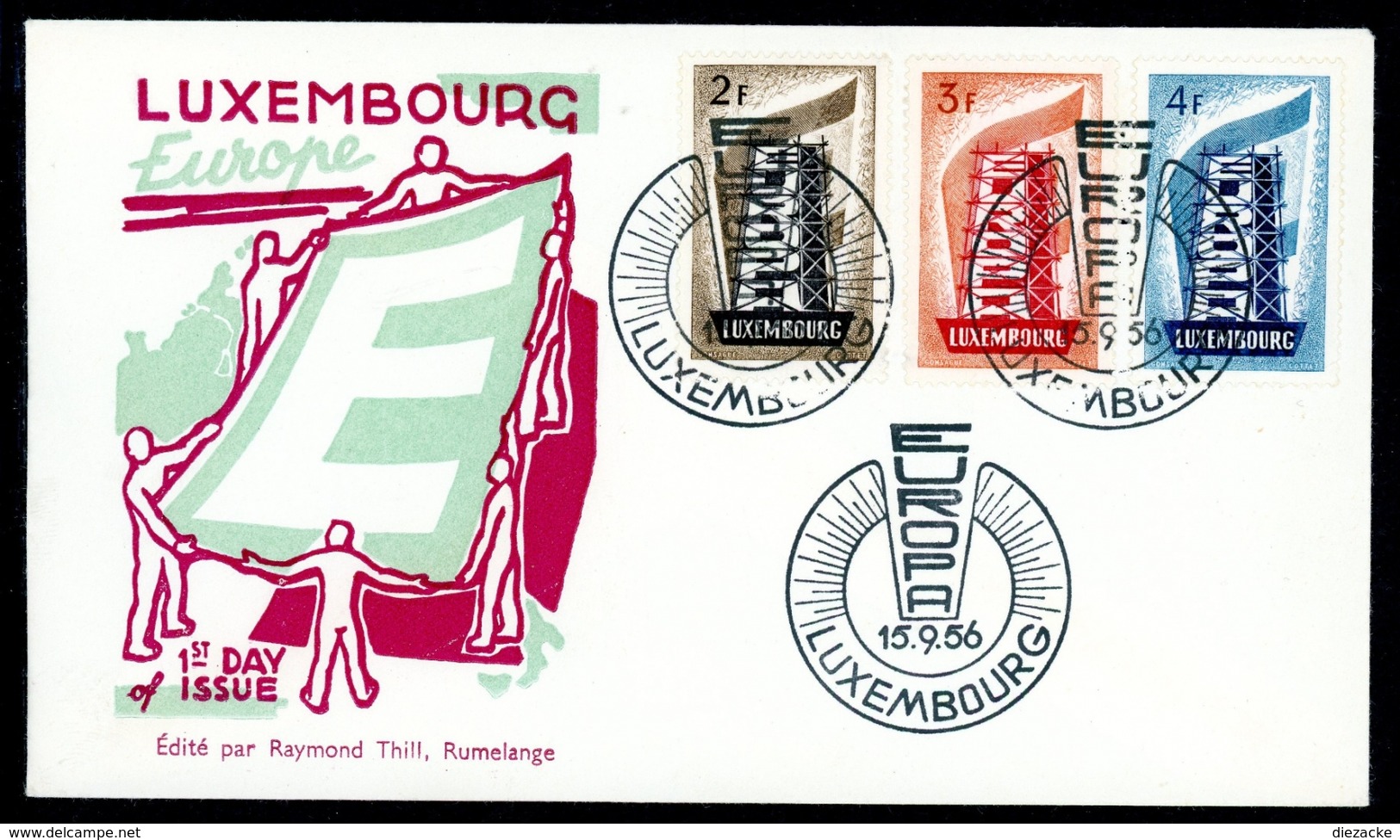 Luxemburg MiNr. 555-57 Ersttagsbriefe/ FDC Cept (K1989 - Other & Unclassified