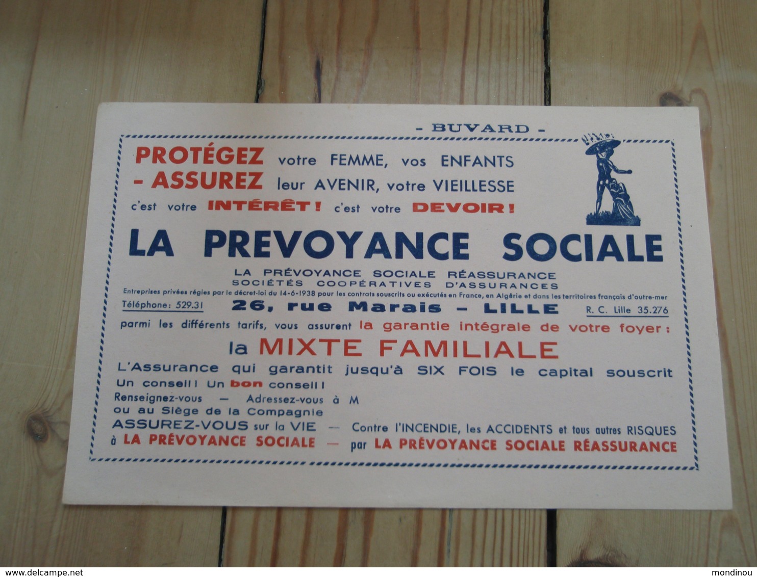 Buvard LA PREVOYANCE SOCIALE - Bank & Insurance