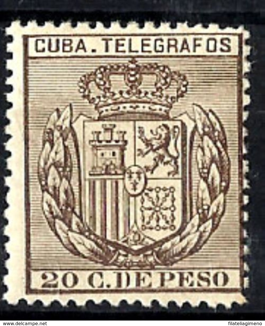 Cuba Española Telégrafos Nº 83 En Nuevo - Cuba (1874-1898)