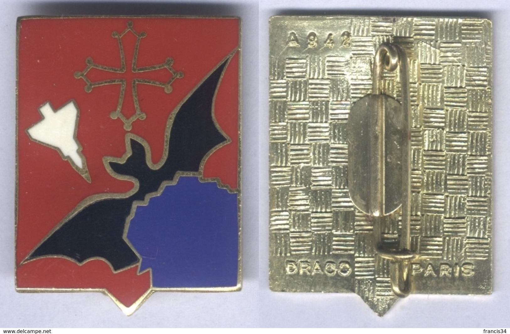 Insigne De La Base Aérienne 944 - Narbonne - Armée De L'air