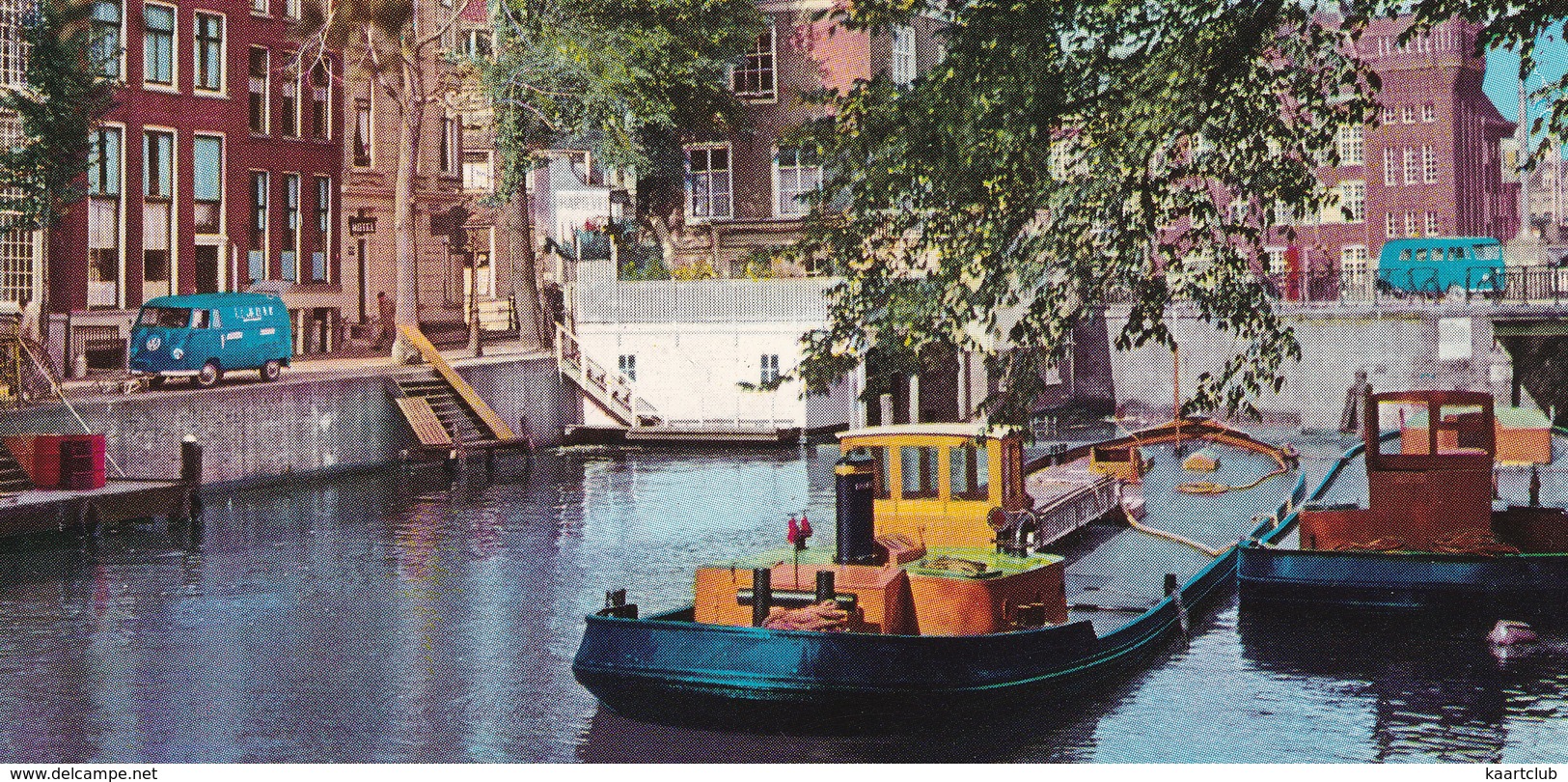 Amsterdam: VW T1 KOMBI-BUS & VW T1-BUS - Boats/Ships - Geldersekade - (Holland) - Toerisme