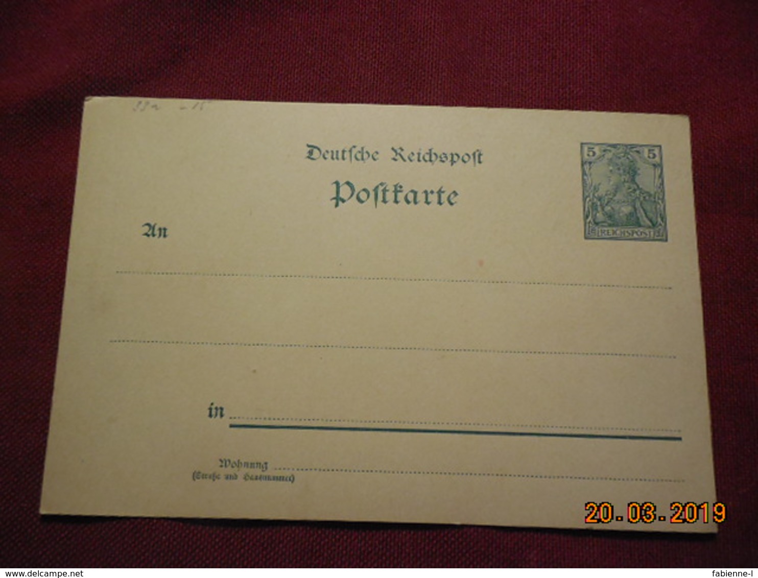 Entier Postal De 1900 - Autres & Non Classés