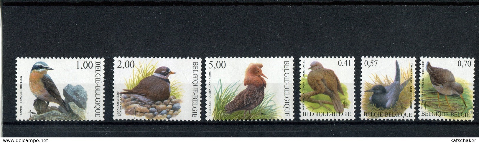 410339109 BELGIE POSTFRIS MINT NEVER HINGED POSTFRISCH EINWANDFREI OCB 3135 3136 3137 3138 3139 3140 BIRDS BUZIN - 1985-.. Pájaros (Buzin)