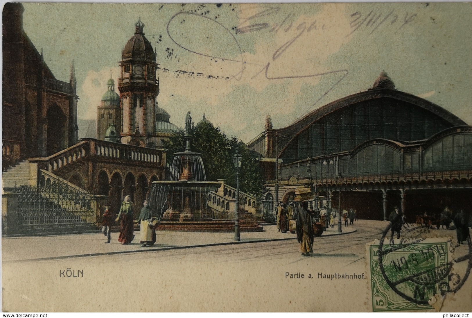 Koln // Partie Am Hauptbahnhof 1904 - Koeln