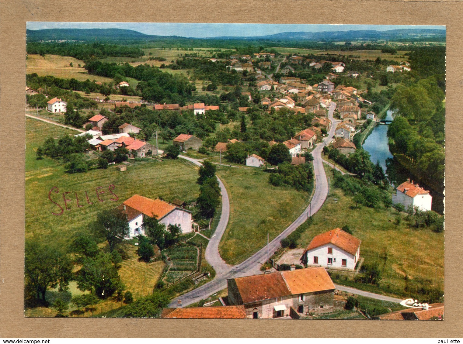 CPSM - SELLES (70) - Vue Aérienne Du Bourg En 1976 - Sonstige & Ohne Zuordnung