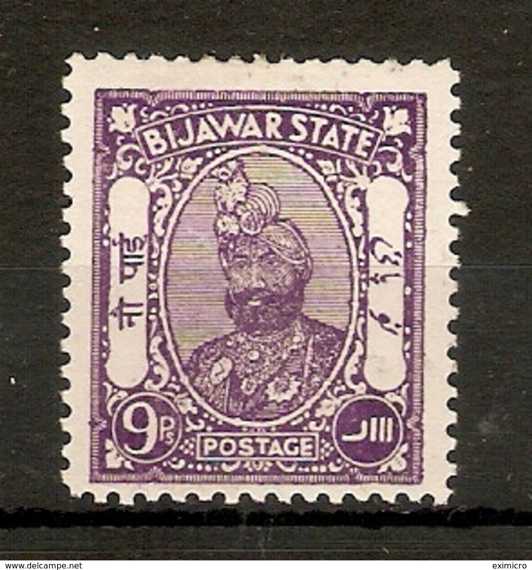 INDIA - BIJAWAR 1935 - 1936 9p SG 3 MOUNTED MINT Cat £15 - Bijawar