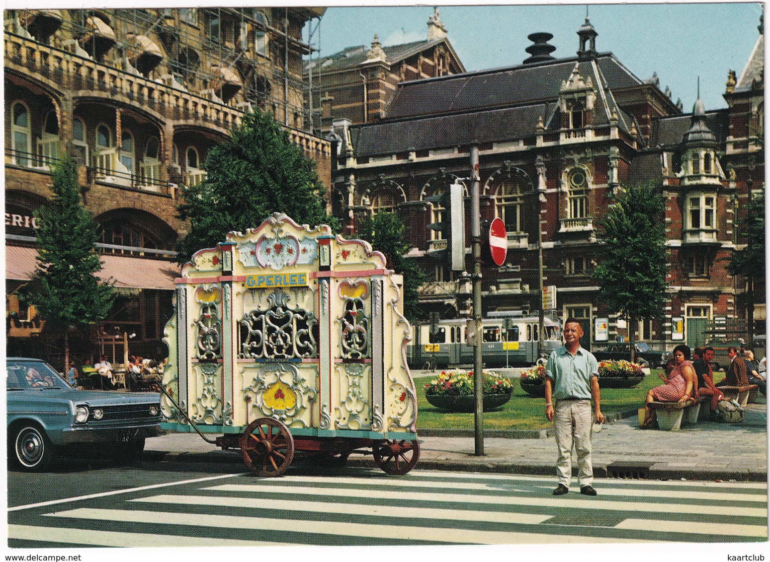 Amsterdam: PLYMOUTH BELVEDERE SATELLITE '66,TRAM, Drehorgel / Draaiorgel / Barrel-Organ / Orgue De Barberie 'G. Perlee' - Toerisme