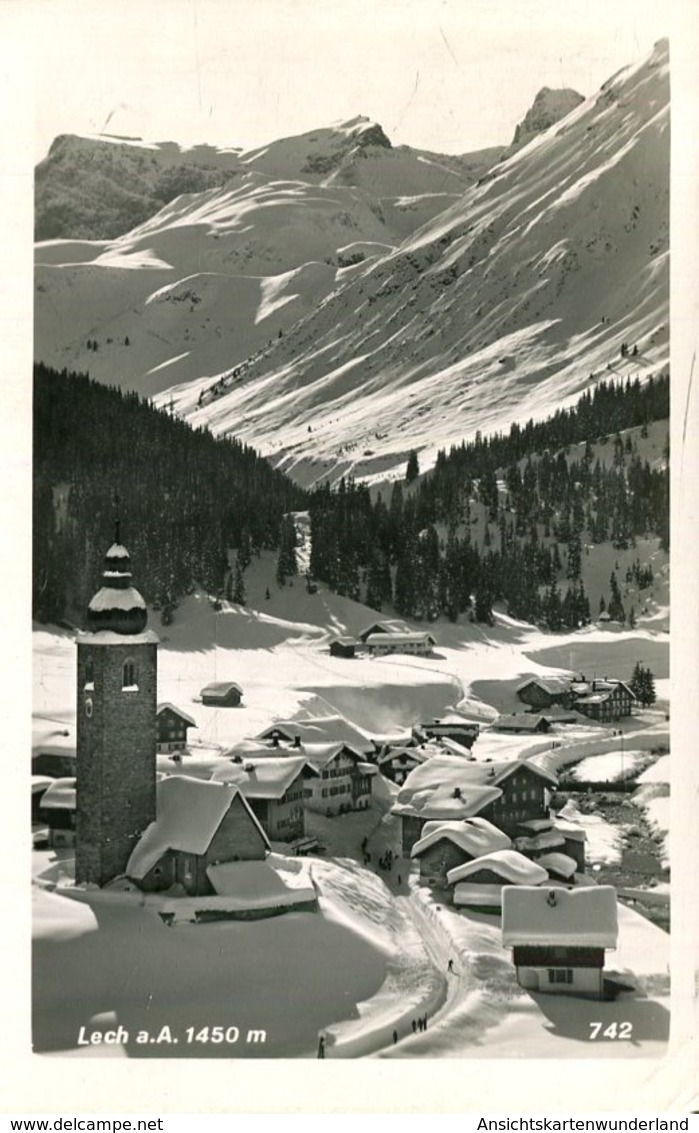 007360  Lech A. Arlberg Im Winter  1954 - Lech