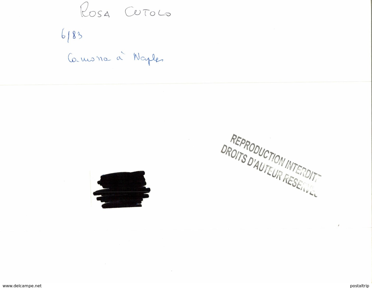 ROSA CUTOLO  Stampa Della Mafia Premere Foto Italia - Personalidades Famosas