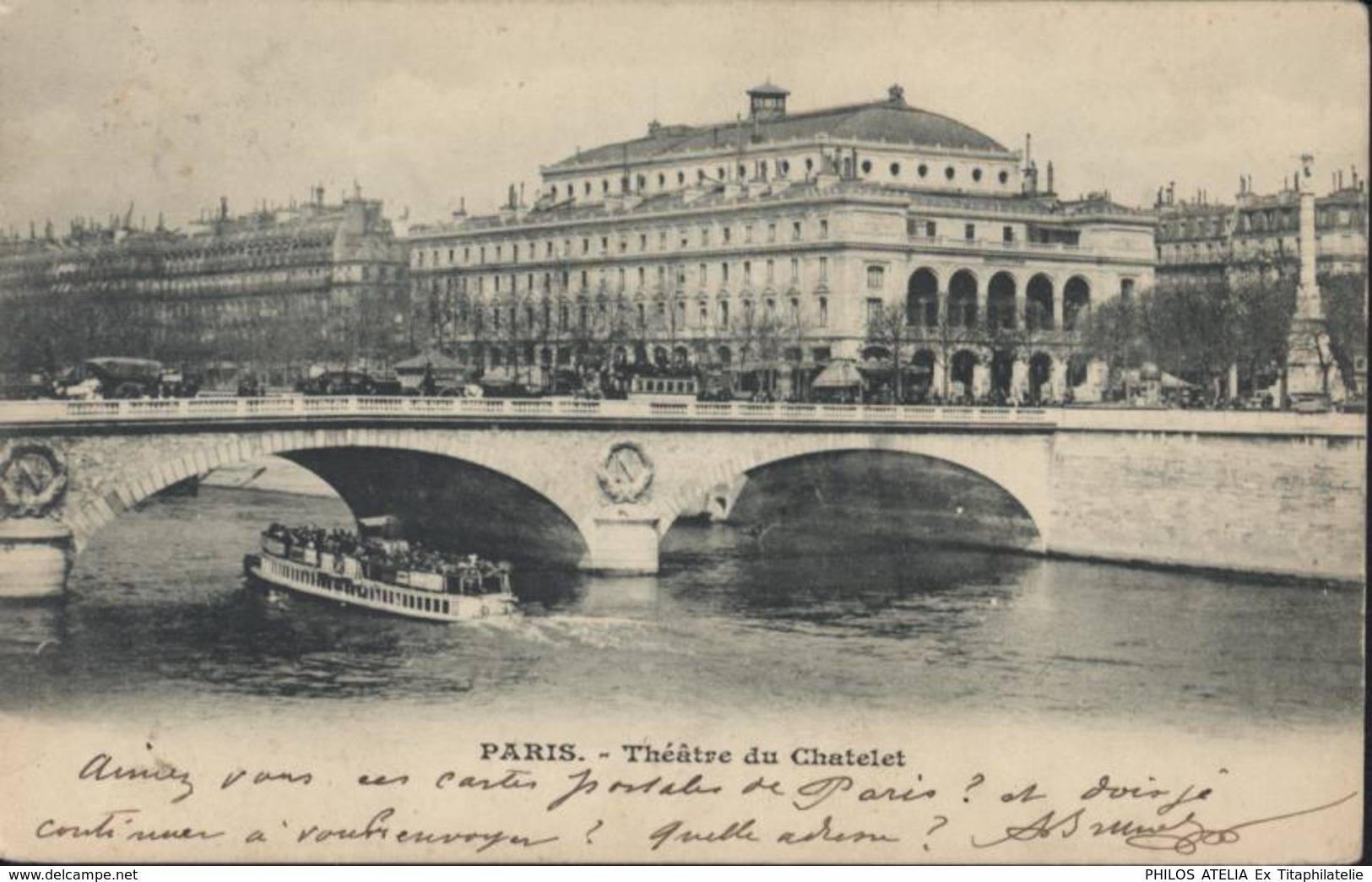 YT 124 Mouchon Rose Retouché Variété Piquage Bord Feuille CAD Paris Rue Bac 26 8 02 Arrivée Marienbad Autriche 27 8 02 - Storia Postale