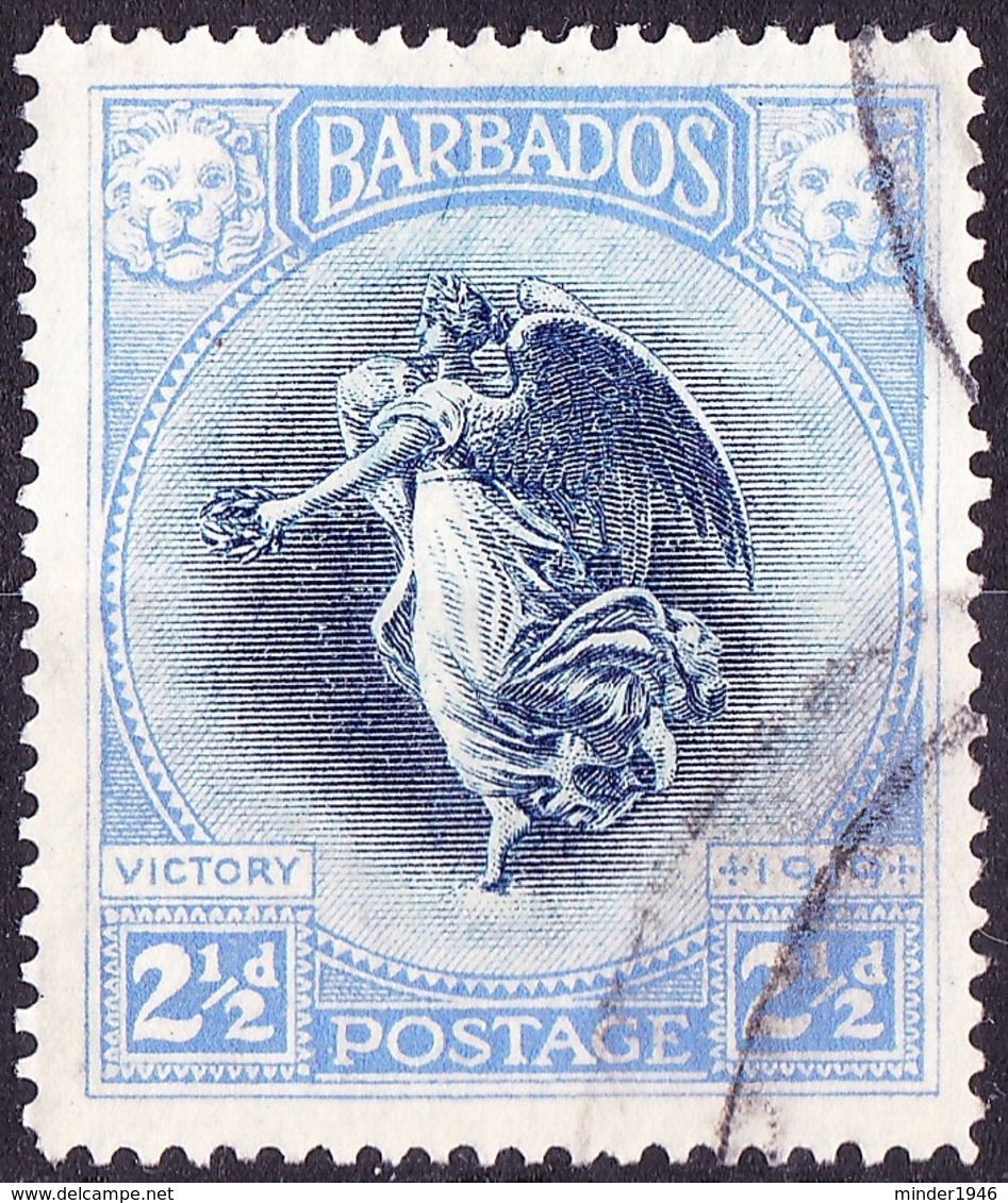 BARBADOS 1920 2.5d Indigo & Ultramarine SG205 Fine Used - Barbados (...-1966)