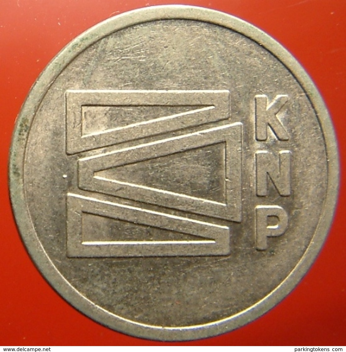 KB245-1 - KNP - Kon Ned Papierfabrieken - Maastricht - WM 22.5mm - Koffie Machine Penning - Coffee Machine Token - Professionnels/De Société