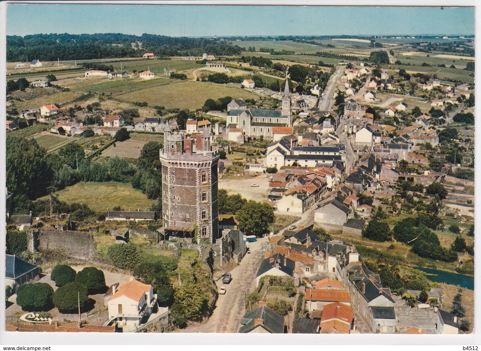 44 OUDON Vue Générale Aérienne - Oudon