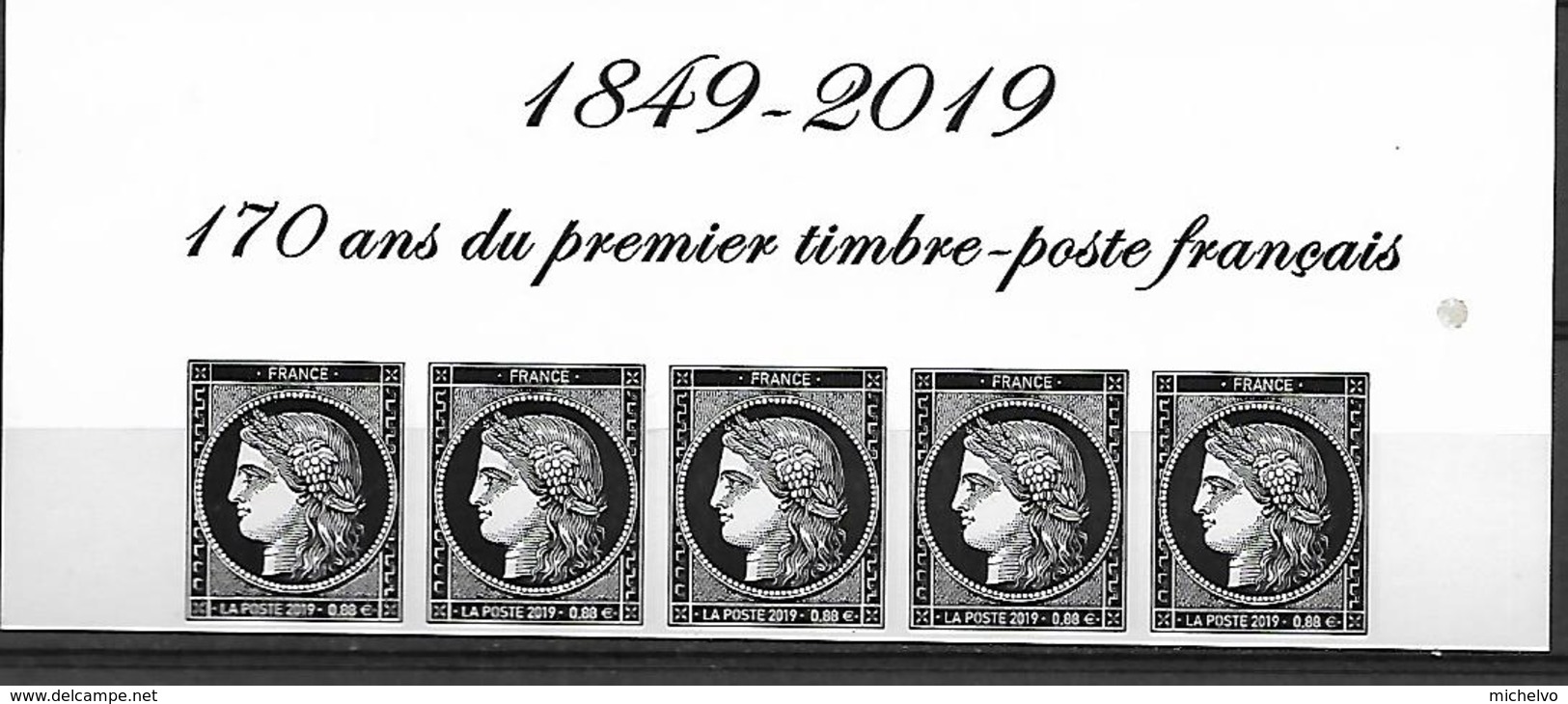 France 2019 - Yv N° 5305 ** - Céres 170 Ans  (0.88 € - Du Bloc) - Nuevos