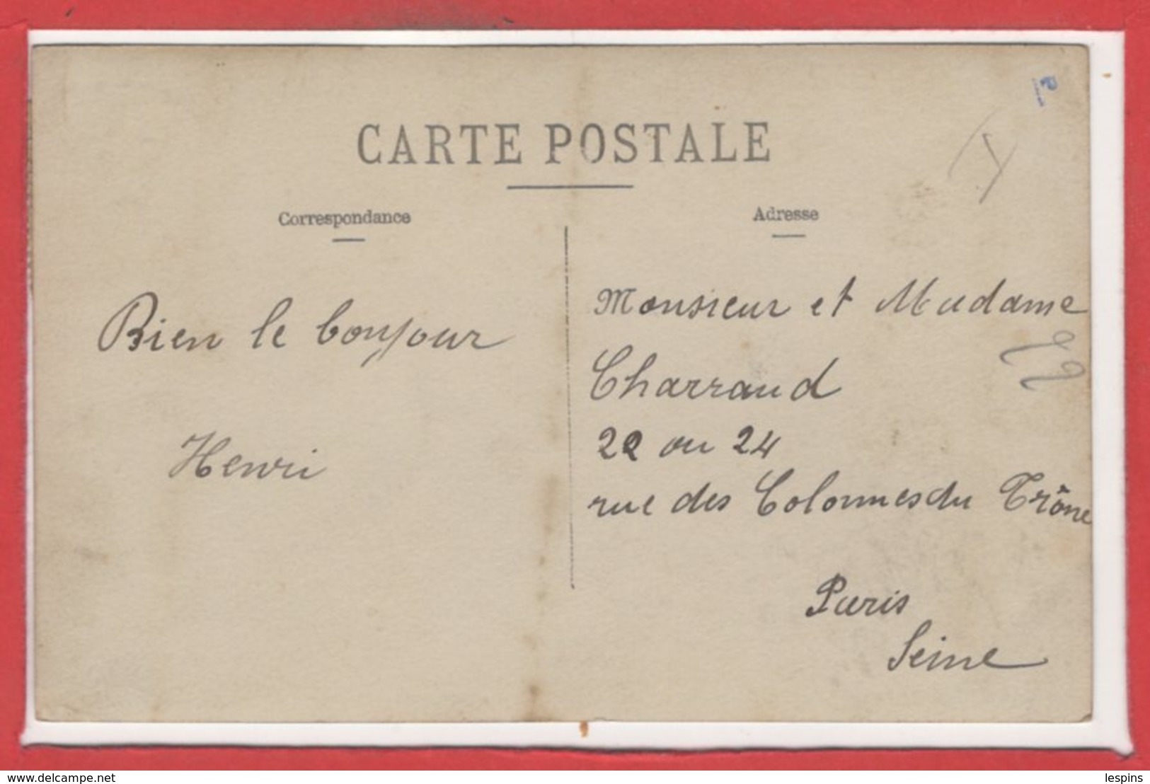 COMMERCE --  CARTE PHOTO - RARE - Café - Cce De Vins - Traiteur - Cafés