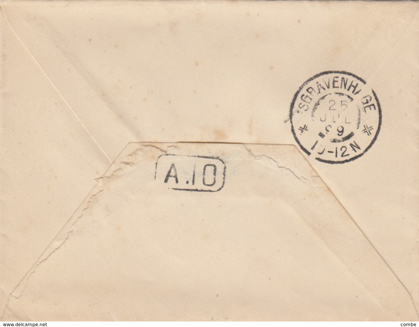 LETTRE. 24 7 1899. MONTAUBAN POUR LA HAYE. SAGE 25c. SGRAVENHAGE LE 25 JUILLET  /  2 - 1898-1900 Sage (Type III)