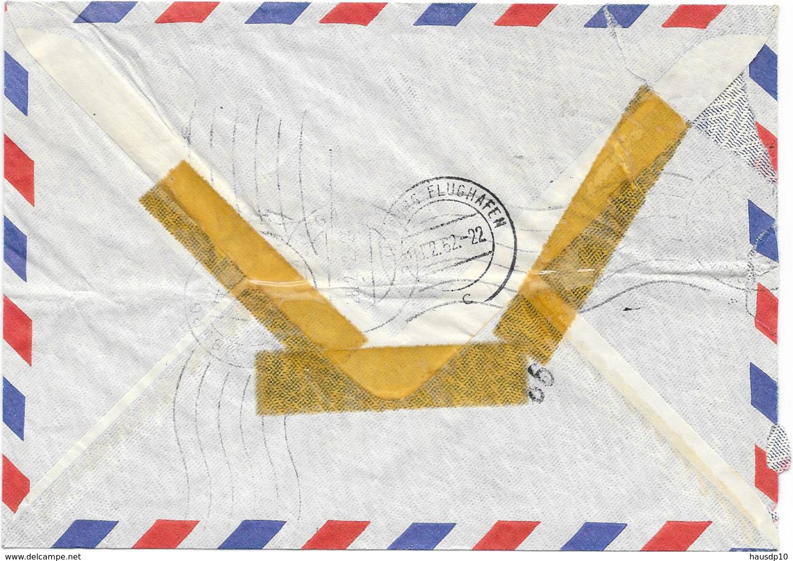 Island Luftpost Expres Brief N. Hamburg , Mif. Mi.341,358 Reykjavik 1962 - Poste Aérienne