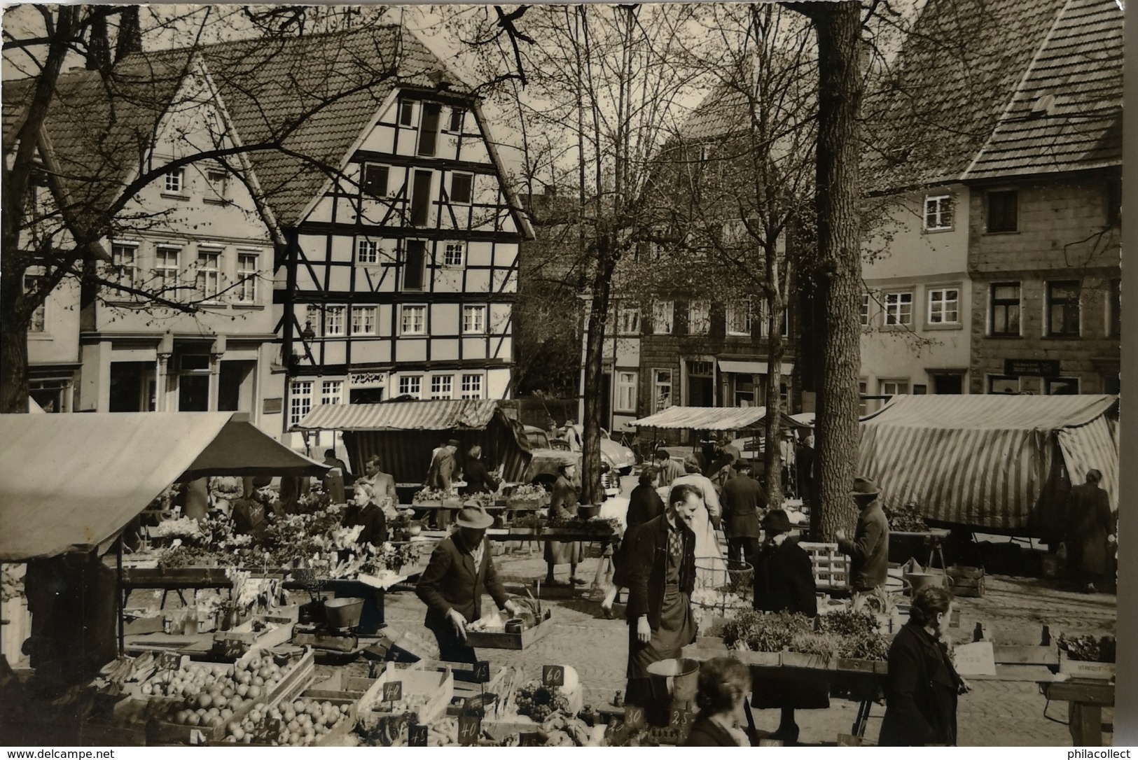 Soest (NRW) Auf Dem Wochenmarkt Met Belg. Mil. POST Stempel 1963 - Soest